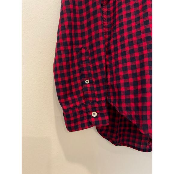Isabel Marant Etoile Plaid‎ Henley Pullover Shirt - Picture 2 of 5